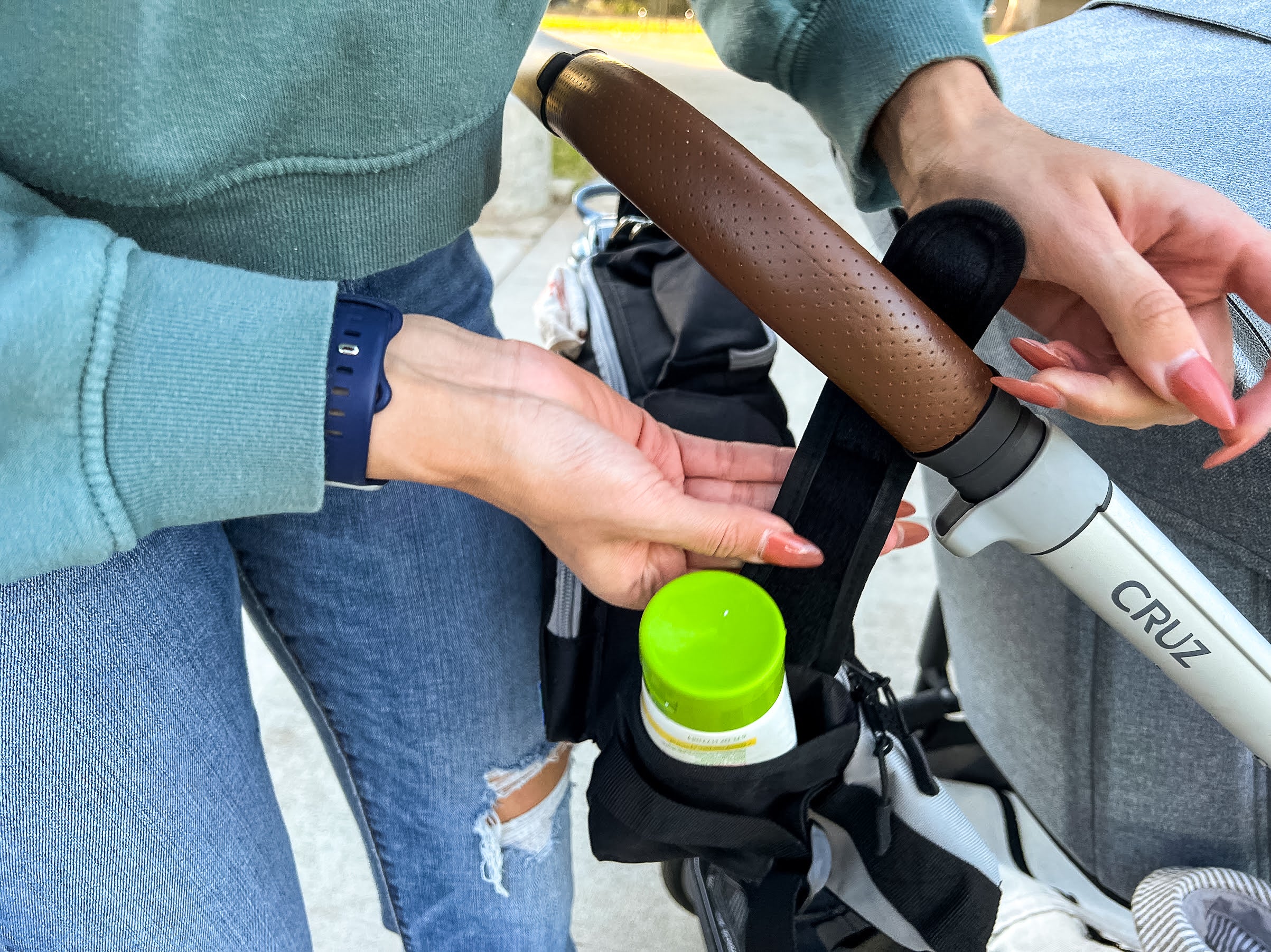 Stroller Organizer and Crossbody Diaper Bag