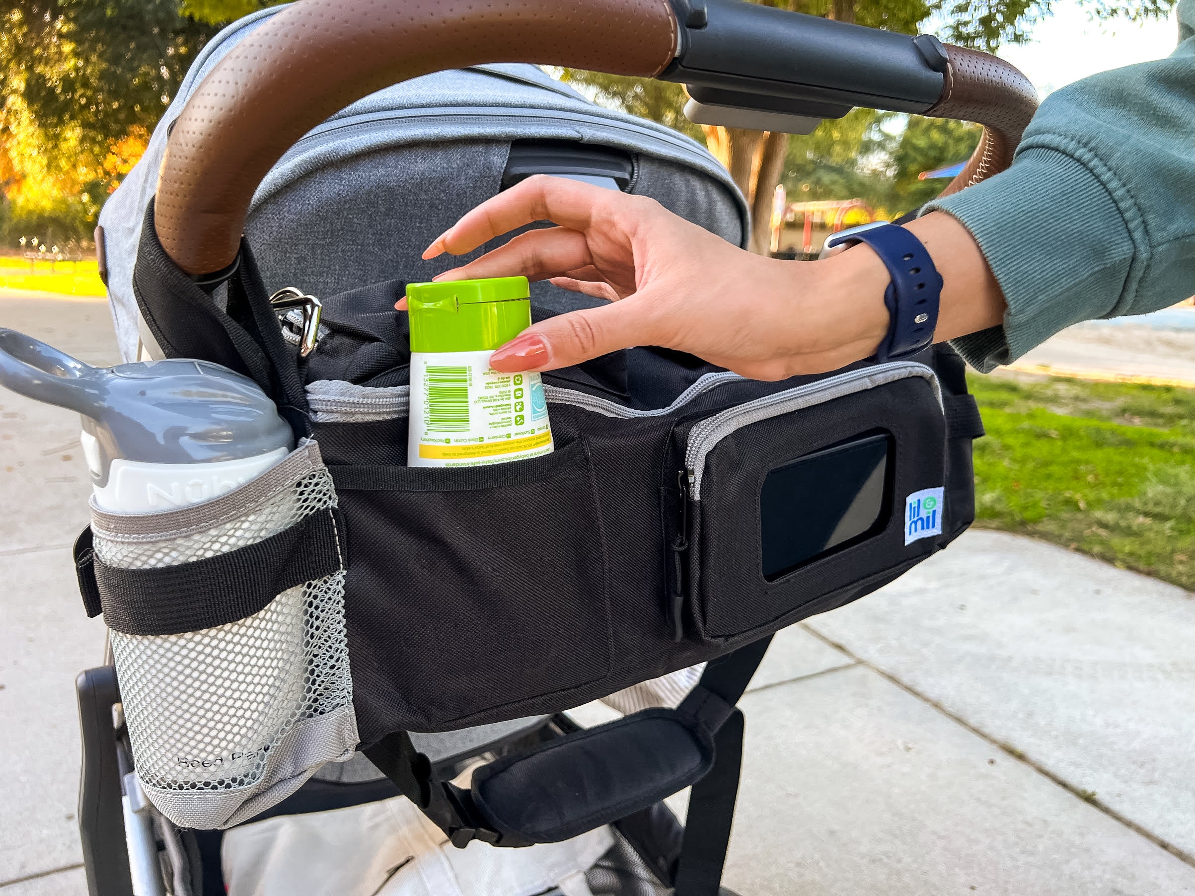 Stroller Organizer and Crossbody Diaper Bag