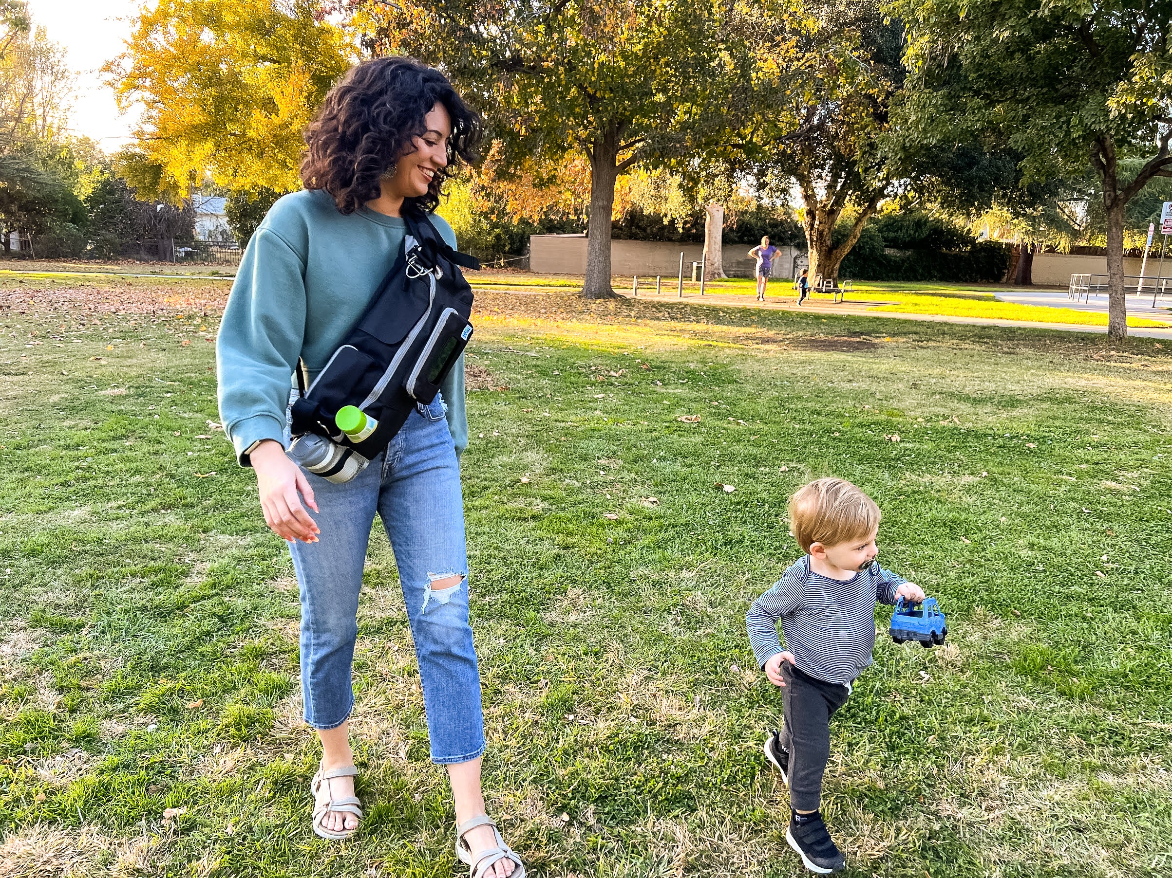 Stroller Organizer and Crossbody Diaper Bag