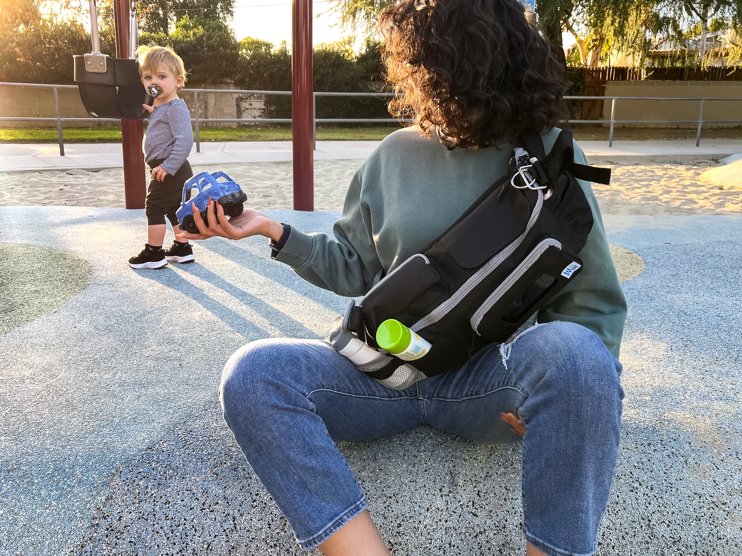 Stroller Organizer and Crossbody Diaper Bag