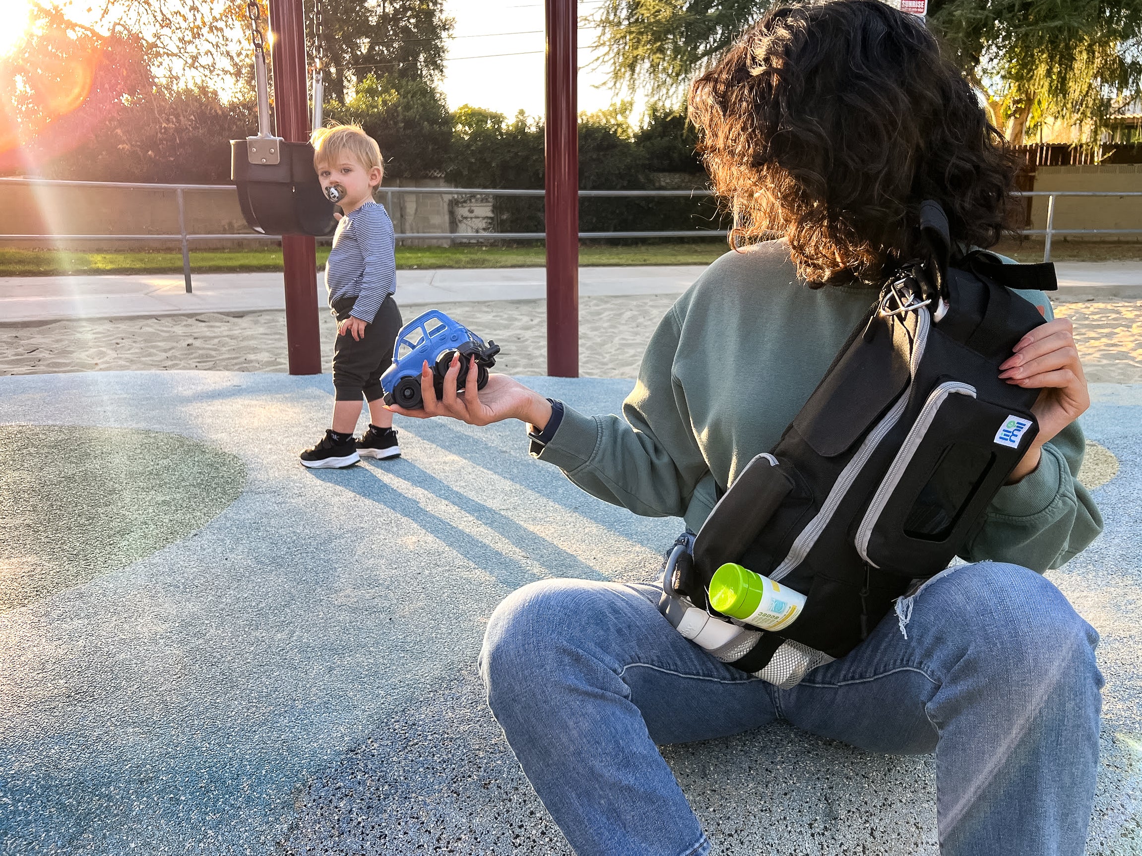 Stroller Organizer and Crossbody Diaper Bag