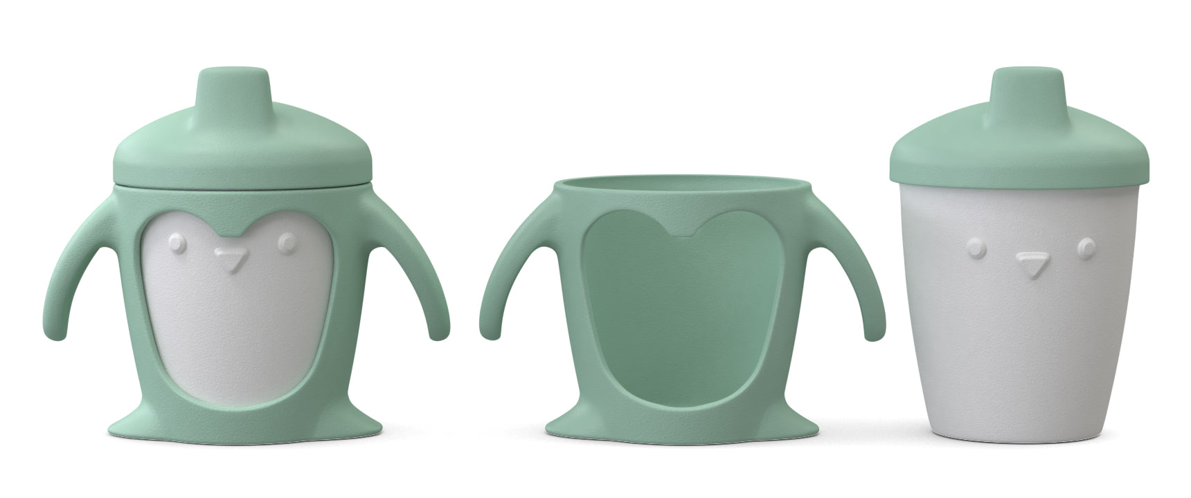 Naomi Penguin 3 in 1 Silicone Toddler Cups