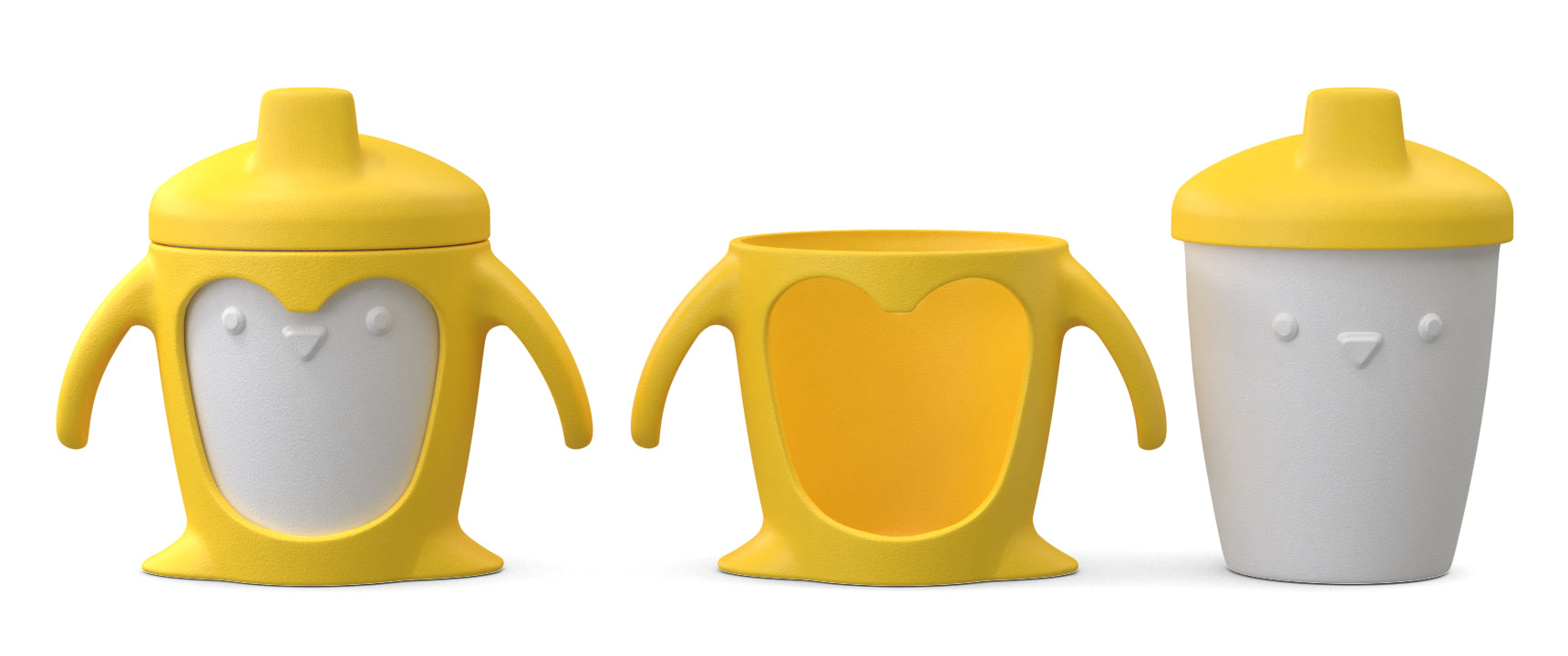 Naomi Penguin 3 in 1 Silicone Toddler Cups