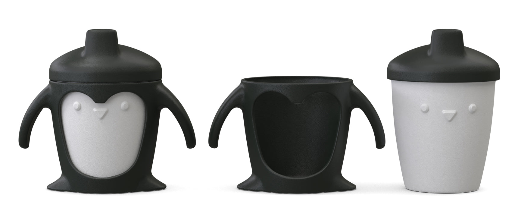 Naomi Penguin 3 in 1 Silicone Toddler Cups