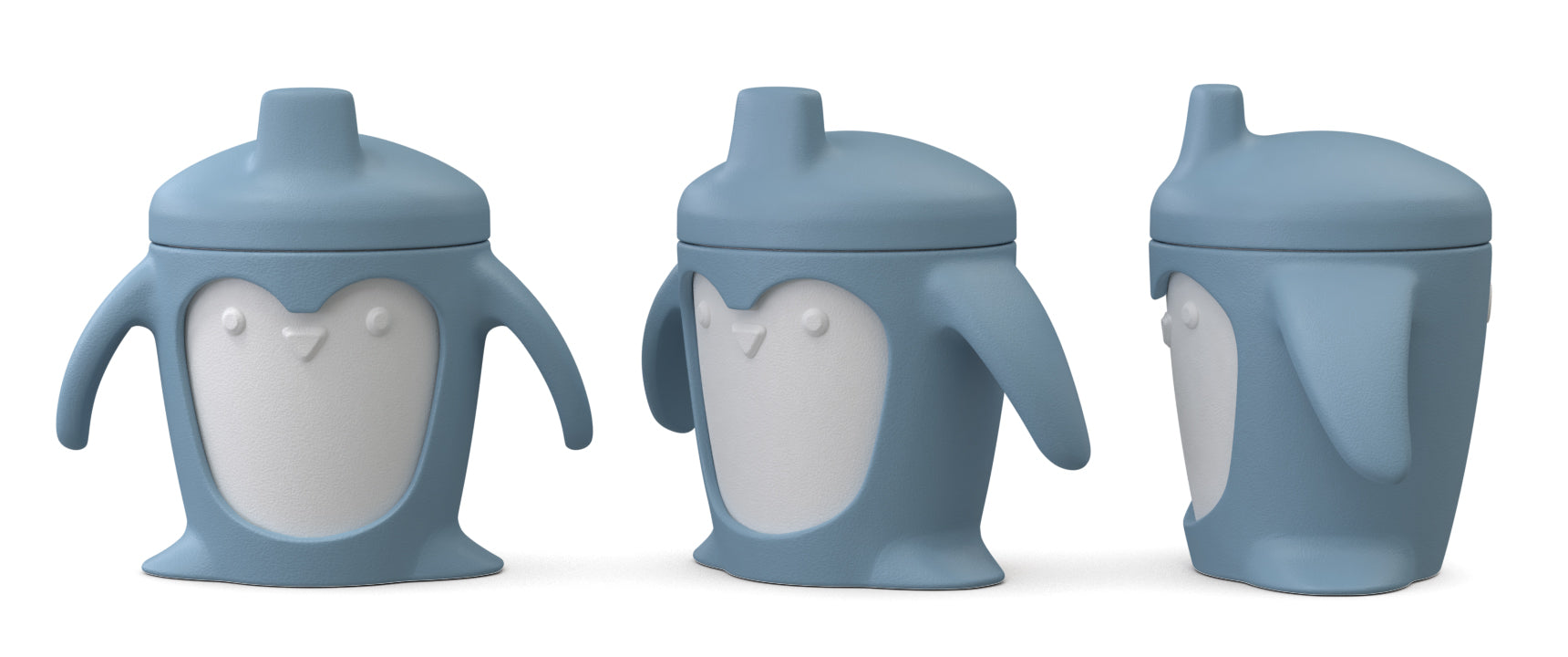 Naomi Penguin 3 in 1 Silicone Toddler Cups